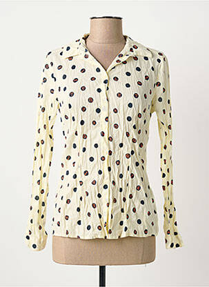 Chemisier coupe cintrée manches longues beige NICE THINGS femme