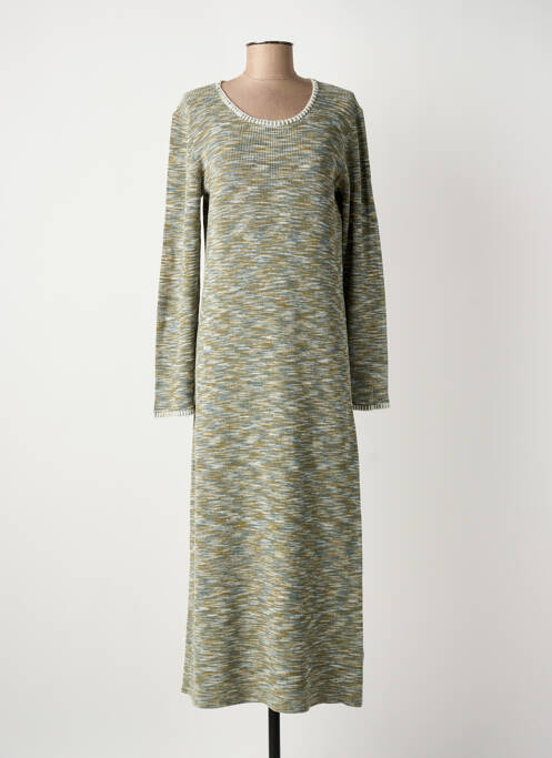 Robe longue manches longues manches longues vert NOTSHY femme