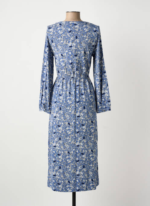 Robe mi-longue bleu WHITE STUFF femme