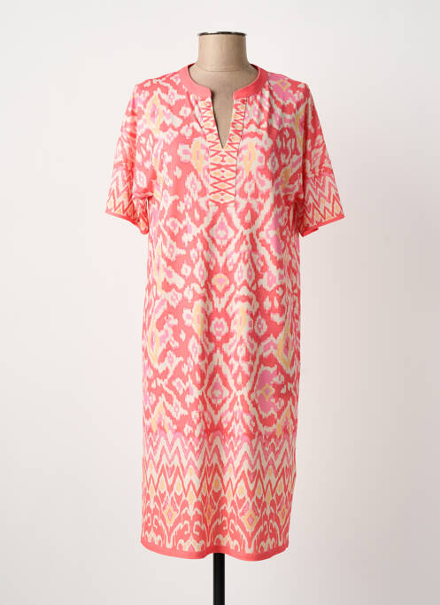 Robe mi-longue orange OUI femme