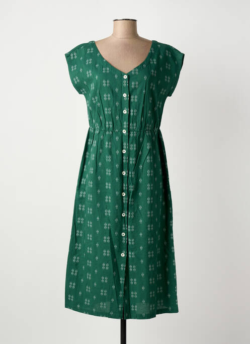 Robe mi-longue vert NICE THINGS femme