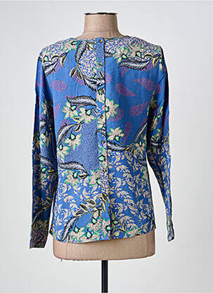 Top col rond manches longues bleu WHITE STUFF femme