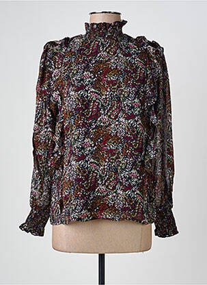 Blouse légère et transparente manches longues bleu JOLIE JOLIE PAR PETITE MENDIGOTE femme