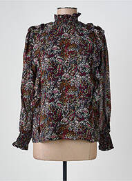 Blouse légère et transparente manches longues bleu JOLIE JOLIE PAR PETITE MENDIGOTE femme
