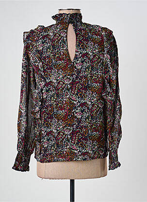 Blouse légère et transparente manches longues bleu JOLIE JOLIE PAR PETITE MENDIGOTE femme