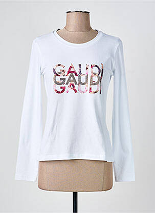 T-shirt manches longues manches longues blanc GAUDI femme
