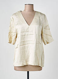 Blouse manches courtes manches courtes beige SAMSOE & SAMSOE femme