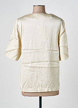 Blouse col v manches courtes beige SAMSOE & SAMSOE femme