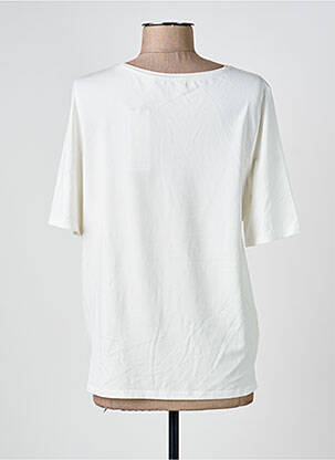 T-shirt coupe droite manches courtes beige OUI femme
