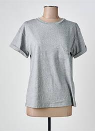T-shirt coupe droite manches courtes gris LIU JO femme