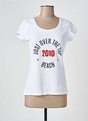 T-shirt stretch manches courtes blanc JOTT (JUST OVER THE TOP) femme