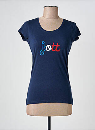 T-shirt sérigraphie manches courtes bleu JOTT (JUST OVER THE TOP) femme
