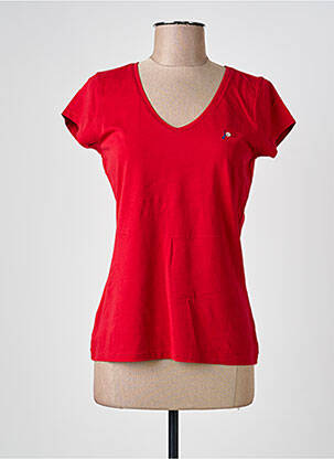 T-shirt col v manches courtes rouge JOTT (JUST OVER THE TOP) femme