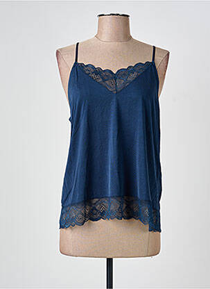 Top manches bretelles ajustables fines bretelles bleu SAMSOE & SAMSOE femme