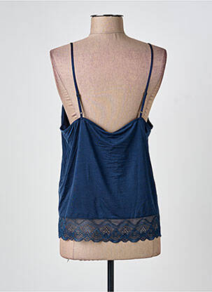 Top manches bretelles ajustables fines bretelles bleu SAMSOE & SAMSOE femme