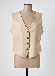 Gilet sans manche poches beige SOPHIE + LUCIE femme