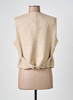 Gilet sans manche poches beige SOPHIE + LUCIE femme