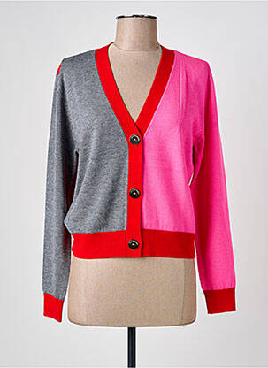 Gilet manches longues rose LOLA CASADEMUNT femme