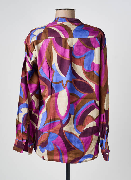 Blouse imprimé fantaisie manches longues violet HARTFORD femme
