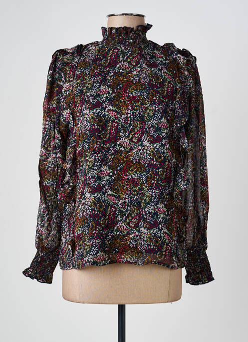 Blouse légère et transparente manches longues bleu JOLIE JOLIE PAR PETITE MENDIGOTE femme