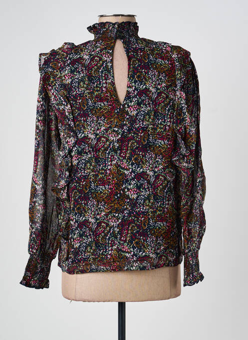 Blouse légère et transparente manches longues bleu JOLIE JOLIE PAR PETITE MENDIGOTE femme