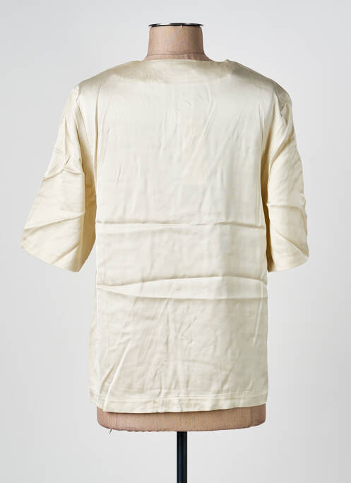 Blouse manches courtes manches courtes beige SAMSOE & SAMSOE femme