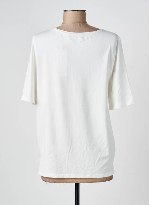 T-shirt coupe droite manches courtes beige OUI femme