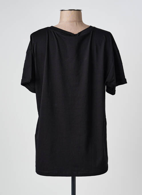 T-shirt coupe droite manches courtes noir LIU JO femme