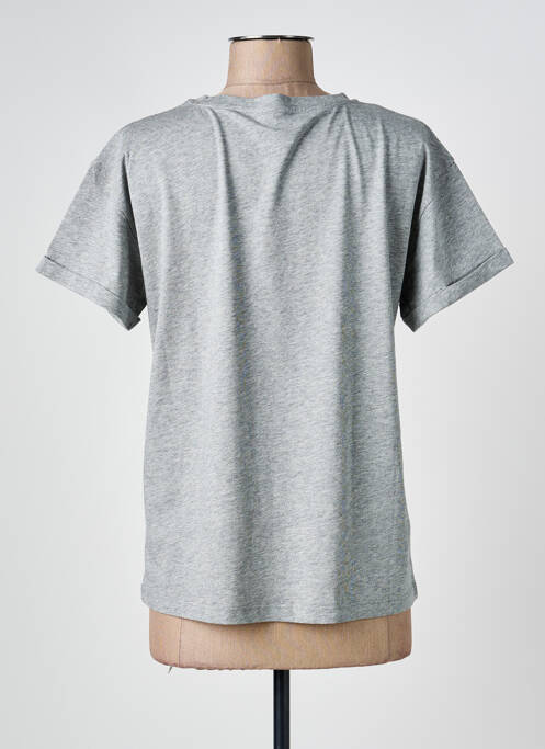 T-shirt coupe droite manches courtes gris LIU JO femme