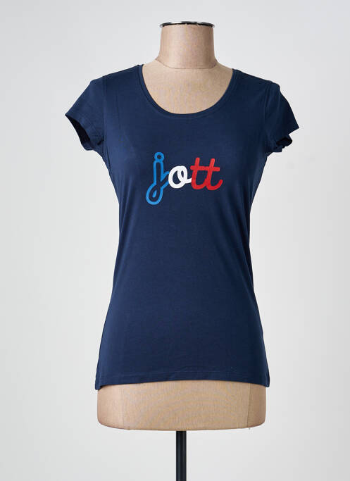 T-shirt sérigraphie manches courtes bleu JOTT (JUST OVER THE TOP) femme