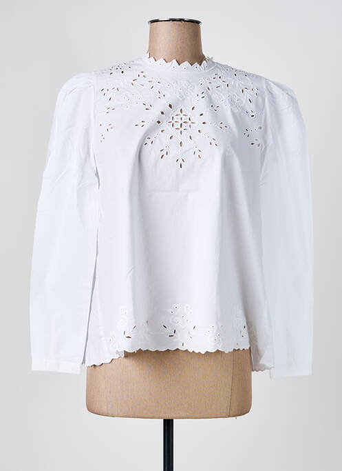 Blouse blanc JOLIE JOLIE PAR PETITE MENDIGOTE femme