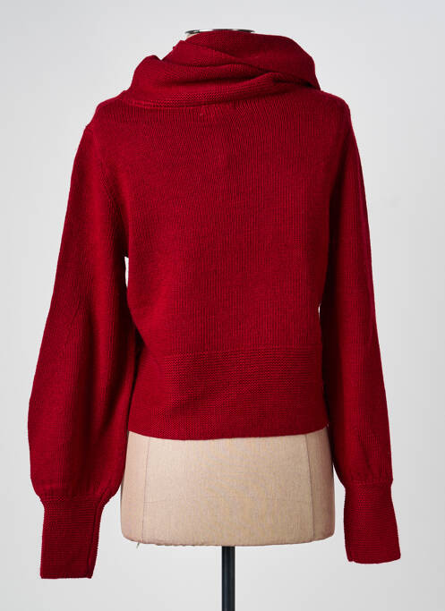 Pull col roulé rouge GOA GOA femme