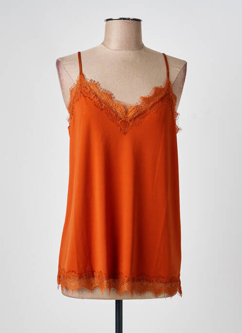 Top orange OUI femme