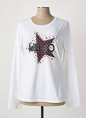 T-shirt manches longues manches longues blanc LIU JO femme