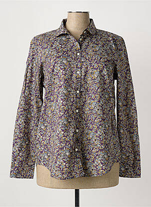 Chemisier imprimé fleurs manches longues violet HARTFORD femme