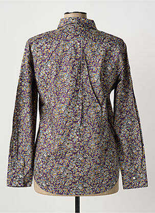 Chemisier imprimé fleurs manches longues violet HARTFORD femme