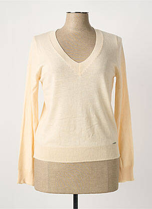 Pull coupe cintrée manches longues beige GOA GOA femme