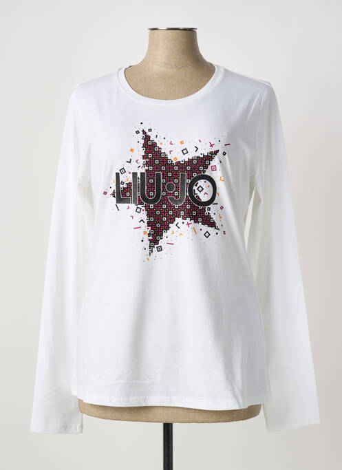 T-shirt manches longues manches longues blanc LIU JO femme