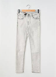 Jeans skinny stretch taille ajustable gris TEDDY SMITH garcon