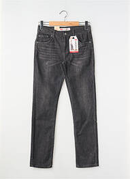 Jeans coupe slim stretch taille ajustable noir LEVIS garcon