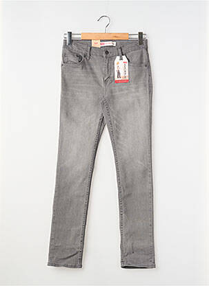 Jeans coupe slim stretch taille ajustable gris LEVI'S garçon