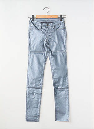 Pantalon slim tissage enduit argent TEDDY SMITH fille