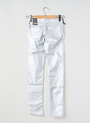 Pantalon slim tissage enduit taille ajustable argent TEDDY SMITH fille