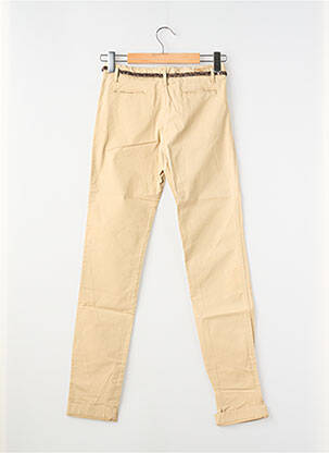 Pantalon chino stretch taille ajustable beige TEDDY SMITH garçon