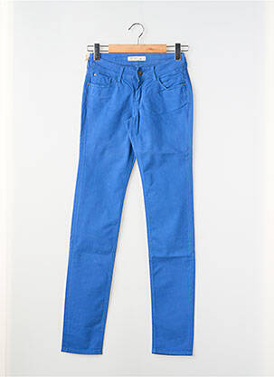 Pantalon slim taille basse bleu TEDDY SMITH fille