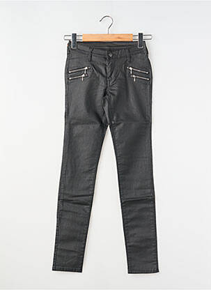 Pantalon slim taille basse noir TEDDY SMITH fille