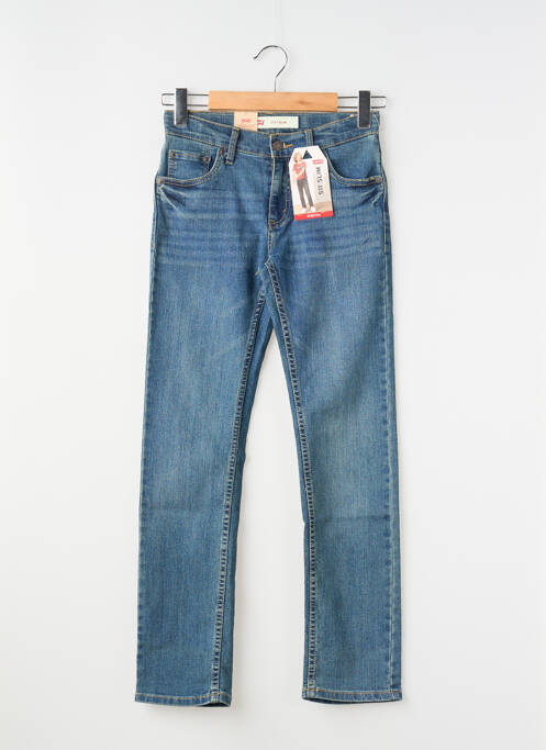 Jeans coupe slim stretch taille ajustable bleu LEVIS garcon