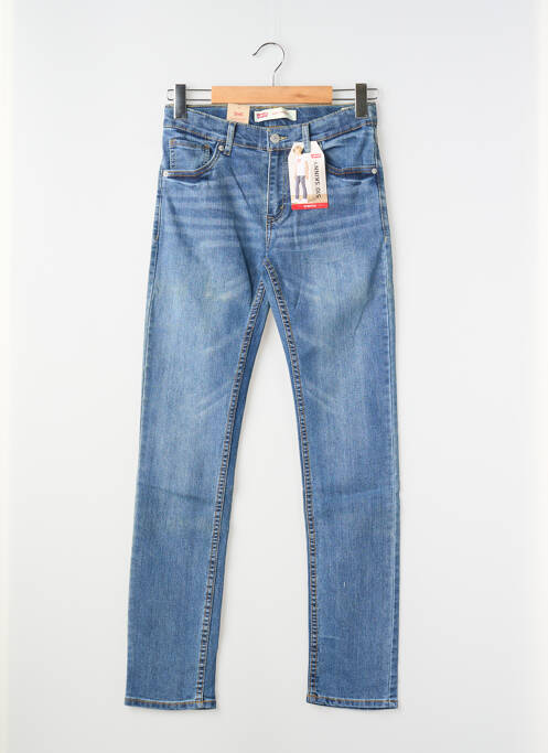 Jeans skinny stretch taille ajustable bleu LEVIS garcon
