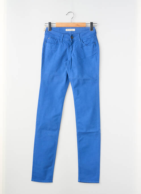 Pantalon slim taille basse bleu TEDDY SMITH fille