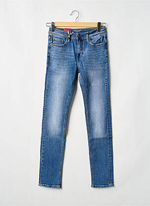 Jeans coupe slim stretch taille ajustable bleu TEDDY SMITH garçon